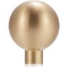 imageDECRAFTS 10PCS Brushed Brass Gold Decorative Cabinet Knobs Solid Pure Copper Kitchen Hardware Cupboard Drawer Dresser Pulls Ball 08quot