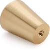 imageDECRAFTS 10PCS Brushed Brass Gold Decorative Cabinet Knobs Solid Pure Copper Kitchen Hardware Cupboard Drawer Dresser Pulls Cone