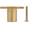 imageDECRAFTS 10PCS Brushed Brass Gold Decorative Cabinet Knobs Solid Pure Copper Kitchen Hardware Cupboard Drawer Dresser Pulls Hexagon