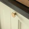 imageDECRAFTS 10PCS Brushed Brass Gold Decorative Cabinet Knobs Solid Pure Copper Kitchen Hardware Cupboard Drawer Dresser Pulls Hexagon