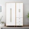 imageDECRAFTS 5PCS Gold Cabinet Pulls Solid Brass Drawer Handles Kitchen Dress Cupboard Hardware 59inch Overall Length 38inch Hole Center