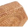 imageDECRAFTS Hexagon Rattan Serving Tray for Coffee Table Woven Decorative Basket Trays for Ottoman Natural 98inch x 2inch98 x 98 x 2