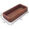 imageRattan Bathroom Vanity Trays Toilet Tank Baskets Long Narrow Hand Towel Storage Basket for Storage Decorative Honey Brown 102 x 49 x 18 inchHoney Brown