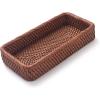 imageRattan Bathroom Vanity Trays Toilet Tank Baskets Long Narrow Hand Towel Storage Basket for Storage Decorative Honey Brown 102 x 49 x 18 inchHoney Brown