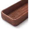 imageRattan Bathroom Vanity Trays Toilet Tank Baskets Long Narrow Hand Towel Storage Basket for Storage Decorative Honey Brown 102 x 49 x 18 inchHoney Brown