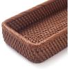 imageRattan Bathroom Vanity Trays Toilet Tank Baskets Long Narrow Hand Towel Storage Basket for Storage Decorative Honey Brown 102 x 49 x 18 inchHoney Brown
