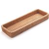 imageRattan Bathroom Vanity Trays Toilet Tank Baskets Long Narrow Hand Towel Storage Basket for Storage Decorative Honey Brown 102 x 49 x 18 inchNatural