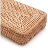 imageRattan Bathroom Vanity Trays Toilet Tank Baskets Long Narrow Hand Towel Storage Basket for Storage Decorative Honey Brown 102 x 49 x 18 inchNatural