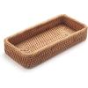 imageRattan Bathroom Vanity Trays Toilet Tank Baskets Long Narrow Hand Towel Storage Basket for Storage Decorative Honey Brown 102 x 49 x 18 inchNatural