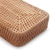 imageRattan Bathroom Vanity Trays Toilet Tank Baskets Long Narrow Hand Towel Storage Basket for Storage Decorative Honey Brown 102 x 49 x 18 inchNatural