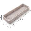 imageRattan Bathroom Vanity Trays Toilet Tank Baskets Long Narrow Hand Towel Storage Basket for Storage Decorative Honey Brown 102 x 49 x 18 inchWhitewash