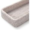 imageRattan Bathroom Vanity Trays Toilet Tank Baskets Long Narrow Hand Towel Storage Basket for Storage Decorative Honey Brown 102 x 49 x 18 inchWhitewash