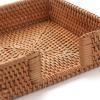 imageRattan Napkin Holder Rectangle Woven Flat Napkin Basket Tray For Tables 95quot x 55quot x 2quot RectangleSquare