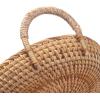 imageRattan Round Fruit Basket for Table Wicker Bread Tray with Handle for Serving Food Crackers Snacks 11inch D x 18inch HNatural