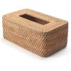 imageRattan Tissue Box Cover Natural Woven Facial Napkin Holder Rectangular 10 x 61 x 41 Inch WhiteNatural