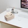 imageRattan Tissue Box Cover Natural Woven Facial Napkin Holder Rectangular 10 x 61 x 41 Inch WhiteWhite