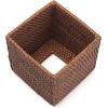 imageRattan Tissue Box Cover Natural Woven Facial Napkin Holder Square Honey Brown 55x55x59 InchHoney Brown