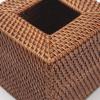 imageRattan Tissue Box Cover Natural Woven Facial Napkin Holder Square Honey Brown 55x55x59 InchHoney Brown