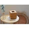 imageRattan Tissue Box Cover Natural Woven Facial Napkin Holder Square Honey Brown 55x55x59 InchNatural