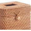 imageRattan Tissue Box Cover Natural Woven Facial Napkin Holder Square with Lid 57 x 57 x 55 Inch NaturalNatural