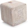 imageRattan Tissue Box Cover Natural Woven Facial Napkin Holder Square with Lid 57 x 57 x 55 Inch NaturalWhite
