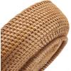 imageRound Rattan Fruit Baskets Woven Storage Bowls Key Holder Stackable for Shelf Kitchen Tabletop Natural Set of 3Round