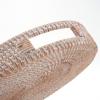 imageRound Rattan Serving Tray Decorative Woven Ottoman Trays with Handles for Coffee Table Natural Small 118 inch x 24 inchWhitewash