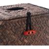 imageSeagrass Square Tissue Box Cover Woven Napkin Holder Decorative for Bathroom Farmhouse Coffee 55 x 55 x 55 InchCoffee