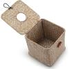 imageSeagrass Square Tissue Box Cover Woven Napkin Holder Decorative for Bathroom Farmhouse Coffee 55 x 55 x 55 InchWhitewash
