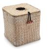 imageSeagrass Square Tissue Box Cover Woven Napkin Holder Decorative for Bathroom Farmhouse Coffee 55 x 55 x 55 InchWhitewash