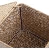 imageSeagrass Square Tissue Box Cover Woven Napkin Holder Decorative for Bathroom Farmhouse Coffee 55 x 55 x 55 InchWhitewash