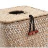 imageSeagrass Square Tissue Box Cover Woven Napkin Holder Decorative for Bathroom Farmhouse Coffee 55 x 55 x 55 InchWhitewash