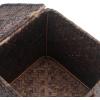imageSeagrass Square Tissue Box Cover Woven Napkin Holder Decorative for Bathroom Farmhouse Whitewash 55 x 55 x 55 InchCoffee