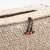 imageSeagrass Tissue Box Cover Rectangular Woven Napkin Holder Decorative for Bathroom Farmhouse Natural 10 x 55 x 42 InchWhitewash