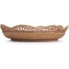 imageWoven Bread Baskets for Serving Rattan Tray for Fruit Food Kitchen Taptop Natural 106inch D x 35inch HNatural