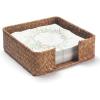imageSeagrass Napkin Holder Square Woven Flat Napkin Basket Tray for Tables 75quot x 75quot x 25quotSquare