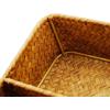 imageDECRAFTS Seagrass Storage Basket with Compartments Utensil Tray for Organization Silverware Flatware Rectangular Shelf Baskets with 4 Sections Natural