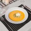 imageDOWAN Soup and Pasta Bowls Set of 4 White Porcelain Wide Rim Salad Plates 20 Ounces Microwave ampamp Dishwasher SafeWhite