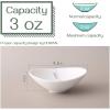 imageDOWAN White Cereal bowls 16 Ounces Ceramic Dessert Bowls Set of 6 Oval Ice Cream Bowls for Cereal Snack Dessert Pasta and Side Dish Microwave ampamp Dishwasher Safe Good Size for Garden Tea Parties3 Ounces