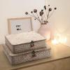 imageSeagrass Storage Basket Box with Lid Rectangular Woven Shelf Baskets Bins for Organize Snack Toys Set of 2 Natural DecorativeLargeSmallWhitewash