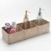 imageSeagrass Tank Basket for Toilet Paper 3 Sections Woven Storage Basket with Large Compartment Whitewash 165inch x 55inch x 35inchWhitewash