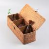 imageSeagrass Tank Basket with Lid Woven Toilet Roll Storage Basket with Sections Rectangular for Organize Snack Toys Tampon Large Compartment 165inch L x 55inch W x 55inch H NaturalNatural