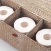 imageSeagrass Tank Basket with Lid Woven Toilet Roll Storage Basket with Sections Rectangular for Organize Snack Toys Tampon Large Compartment 165inch L x 55inch W x 55inch H NaturalWhitewash