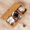 imageSeagrass Tank Basket with Lid Woven Toilet Roll Storage Basket with Sections Rectangular for Organize Snack Toys Tampon Large Compartment 165inch L x 55inch W x 55inch H NaturalNatural