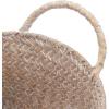 imageSeagrass Woven Baskets for Storage Natural Shelf Basket with Handle for Organizer Stackable Oval Set of 3 LargeMediumSmallWhitewash