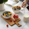 imageDOWAN 22 OZ White Ceramic Bowls Set of 4  Perfect for Soup Bowls for Kitchen Cereal Bowl Ramen Bowl Microwave Safe for Oatmeal FruitSalad and Rice Bowl  Dishwasher ampamp Microwave SafeWhite