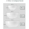 imageDOWAN 22 OZ White Ceramic Bowls Set of 4  Perfect for Soup Bowls for Kitchen Cereal Bowl Ramen Bowl Microwave Safe for Oatmeal FruitSalad and Rice Bowl  Dishwasher ampamp Microwave SafeWhite