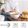imageDOWAN 22 OZ White Ceramic Bowls Set of 4  Perfect for Soup Bowls for Kitchen Cereal Bowl Ramen Bowl Microwave Safe for Oatmeal FruitSalad and Rice Bowl  Dishwasher ampamp Microwave SafeWhite