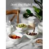 imageDOWAN 22 OZ White Ceramic Bowls Set of 4  Perfect for Soup Bowls for Kitchen Cereal Bowl Ramen Bowl Microwave Safe for Oatmeal FruitSalad and Rice Bowl  Dishwasher ampamp Microwave SafeWhite