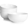 imageDOWAN 22 OZ White Ceramic Bowls Set of 4  Perfect for Soup Bowls for Kitchen Cereal Bowl Ramen Bowl Microwave Safe for Oatmeal FruitSalad and Rice Bowl  Dishwasher ampamp Microwave SafeWhite
